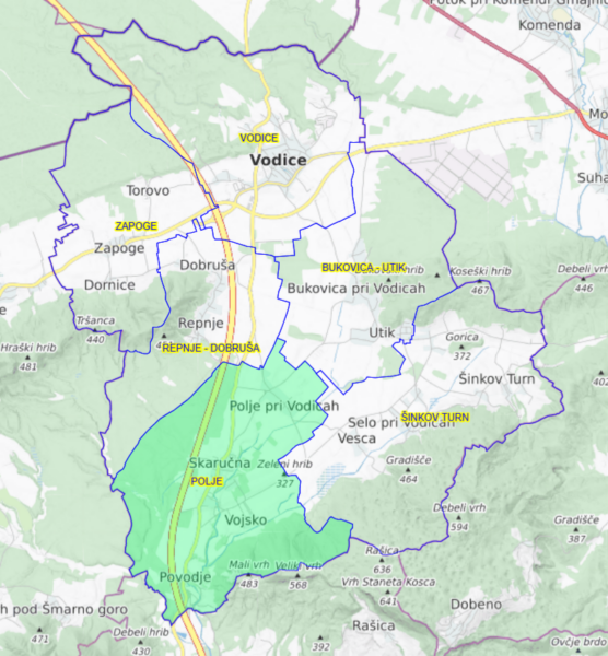 operativno obmocje pgd polje